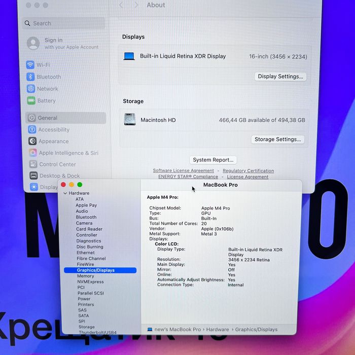 MacBook Pro 16 2024 M4 Pro 48GB RAM 512GB SSD Space Black Гарантія Магазин