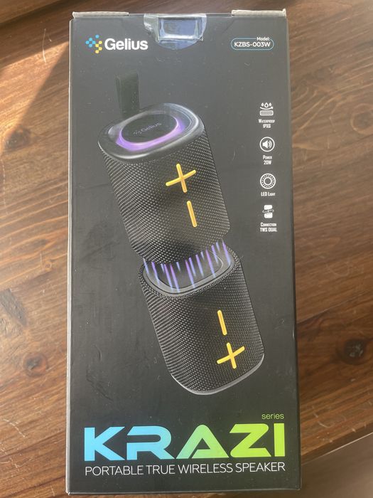 Портативна колонка Gelius Krazi KZBS-003W