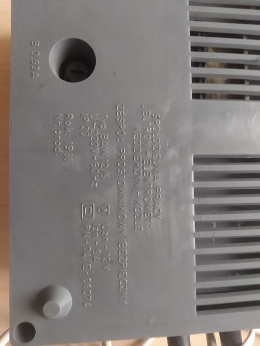 Prostownik eltron baw 12/5 prl