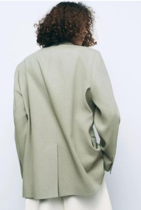 Zara піджак оверсайз на основі льону