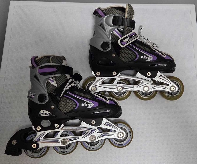 Rolki dziecięce, regulowany rozmiar 33–36 jak nowe