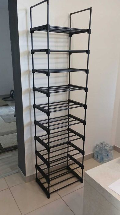 Organizer na buty metalowy XXL 10 poziomów półka do przechowywania