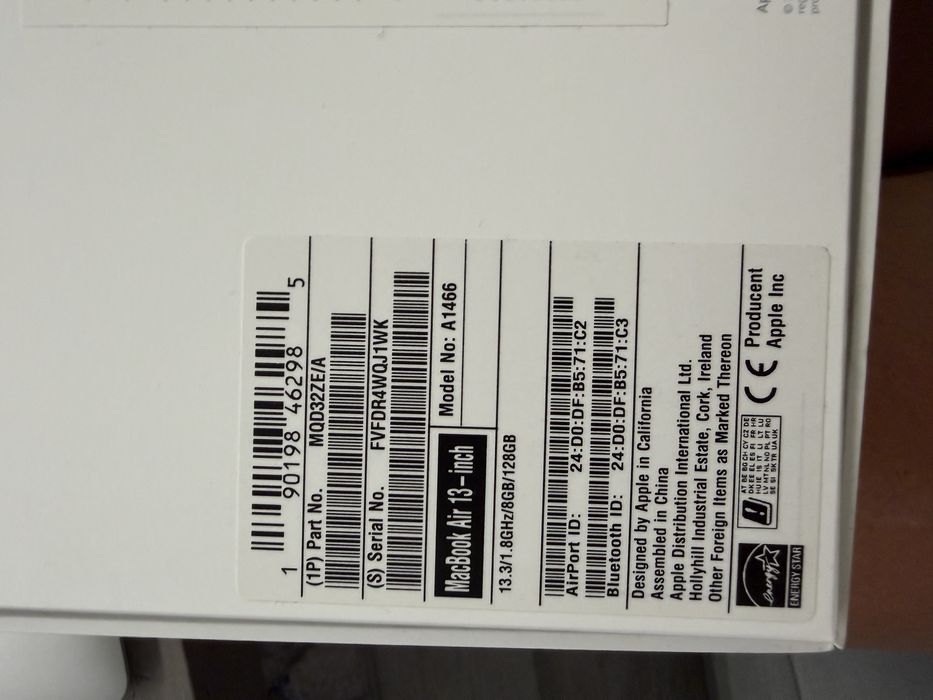 MacBook Air 13" 2017 (i5/8GB/128GB) | STAN IDEALNY | Pełen Komplet BOX