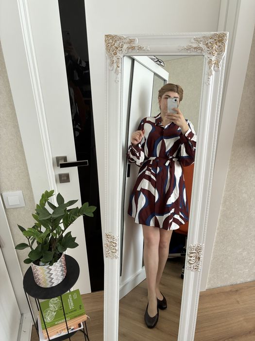 Сукня-сорочка H&M з поясом — стильна, трендова, ідеальний стан