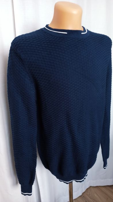 Sg Geanatowy sweter męski L