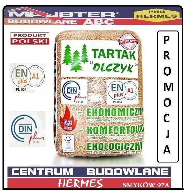Pellet Tartak OLCZYK sosnowy ENplus (Olimp Pelleton) Końskie  GOLD