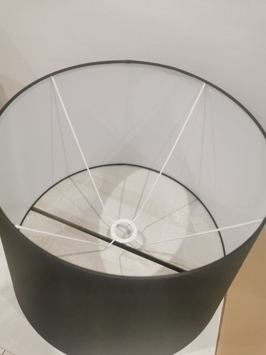 Abażur czarny stożkowy duży