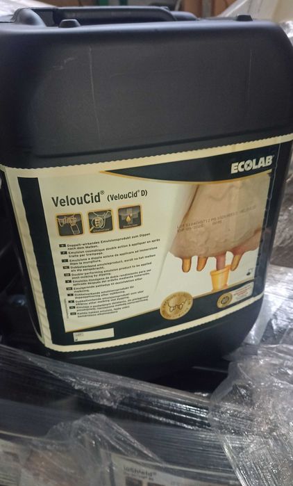 Diping VELOUCID Ecolab pielęgnacja wymion strzyków- kurzajki, brodawki