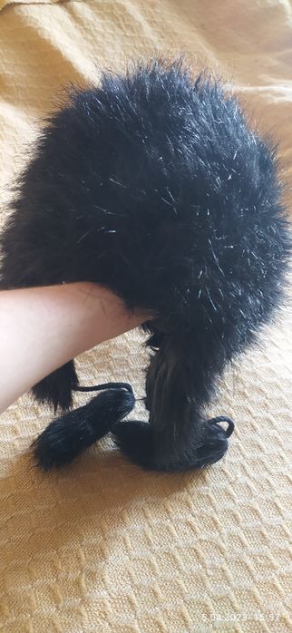 Czapka zimowa futrzana damska młodzieżowa