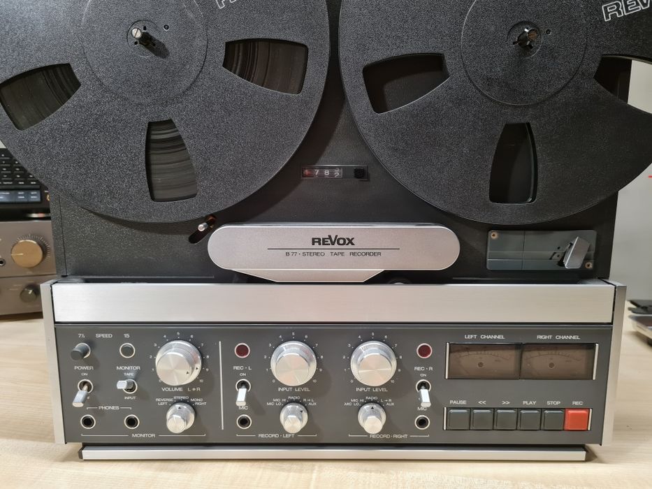 Revox B77 mała studyjna 38 cm/s + 2 szpule