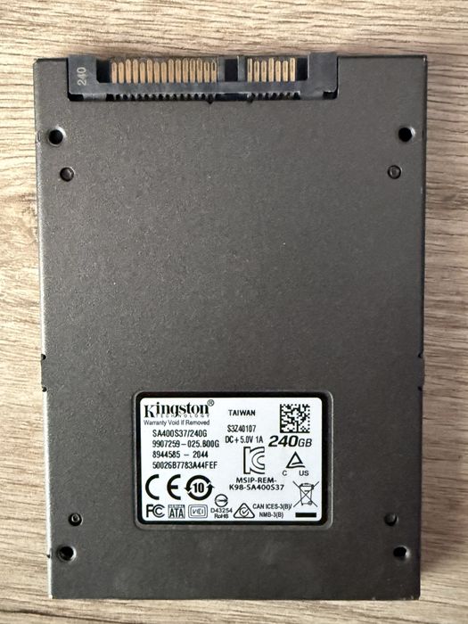 SSD Kingston A400 240GB 2.5" SATA III - відмінний стан