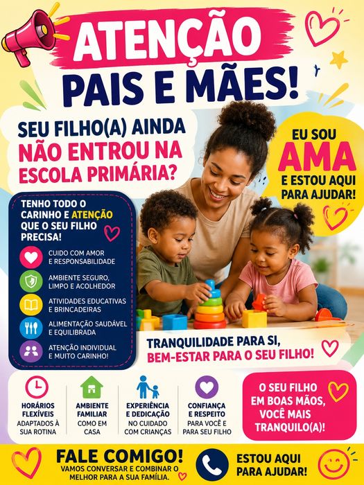 Ama de crianças a partir de 2 anos