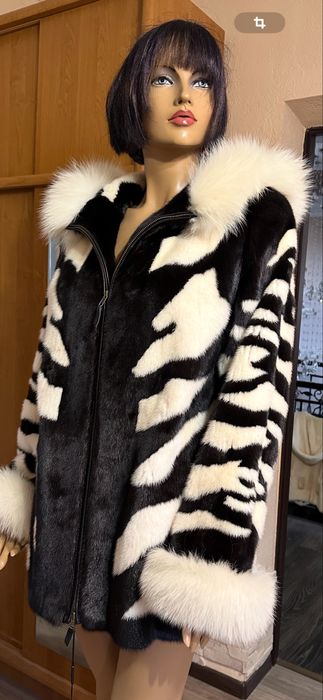 Рр 52.  Норковая шуба ‘ Бомбер’. Италия. Новая. NAFA