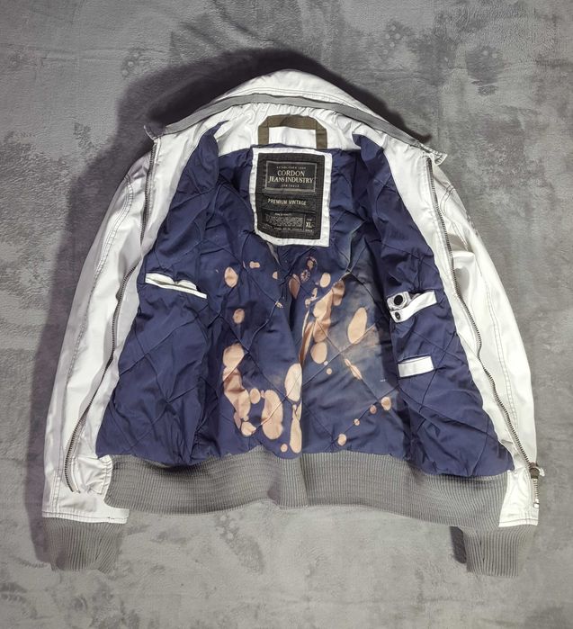 Kurtka jeansowa katana z bawełny vintage