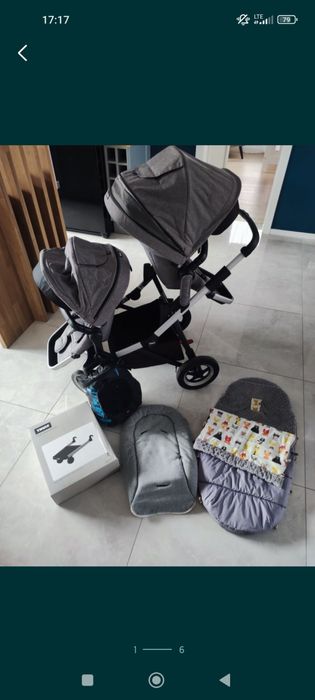 Wózek Thule Sleek gray rok porku