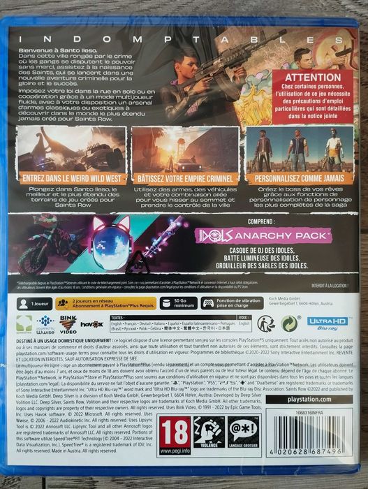 Nowa Gra Saints Row PS5 Playstation