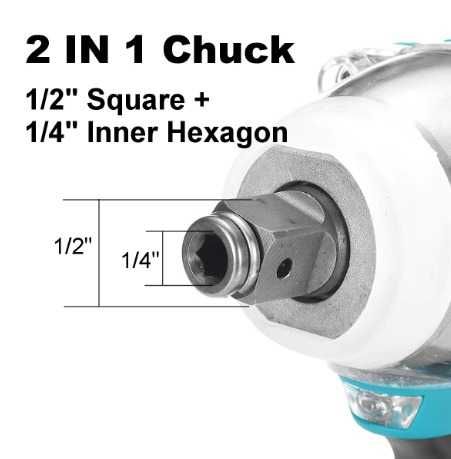 Aparafusadora Elétrica Gisam Gami 520n.m com 2 Baterias e carregador