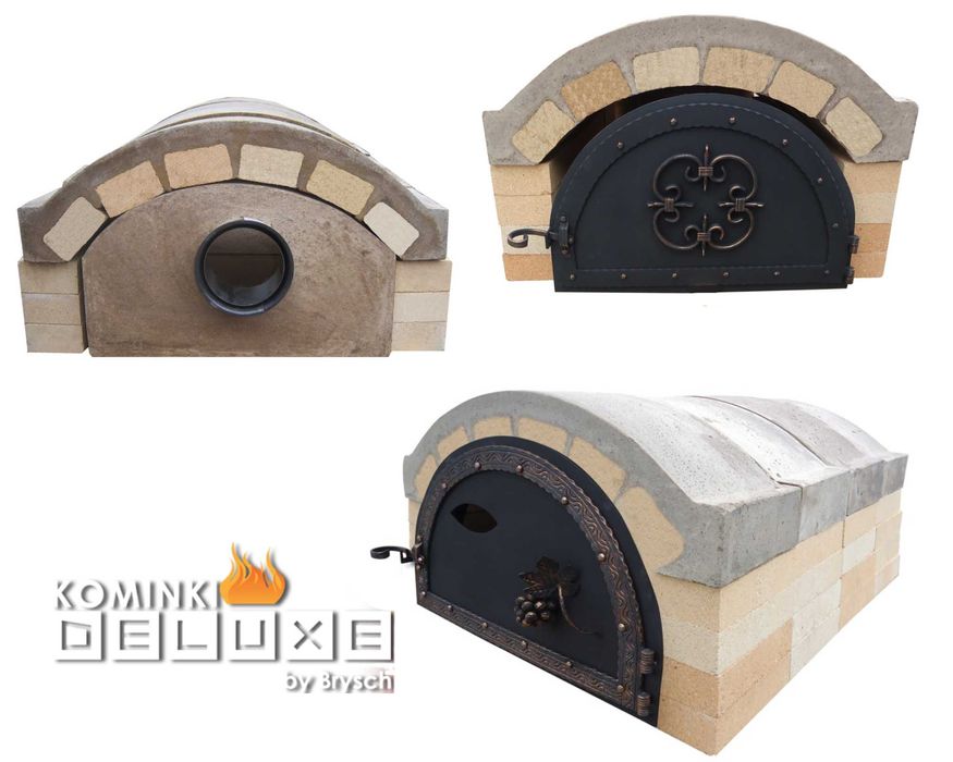 Piec do chleba i pizzy opalany drewnem 60x90