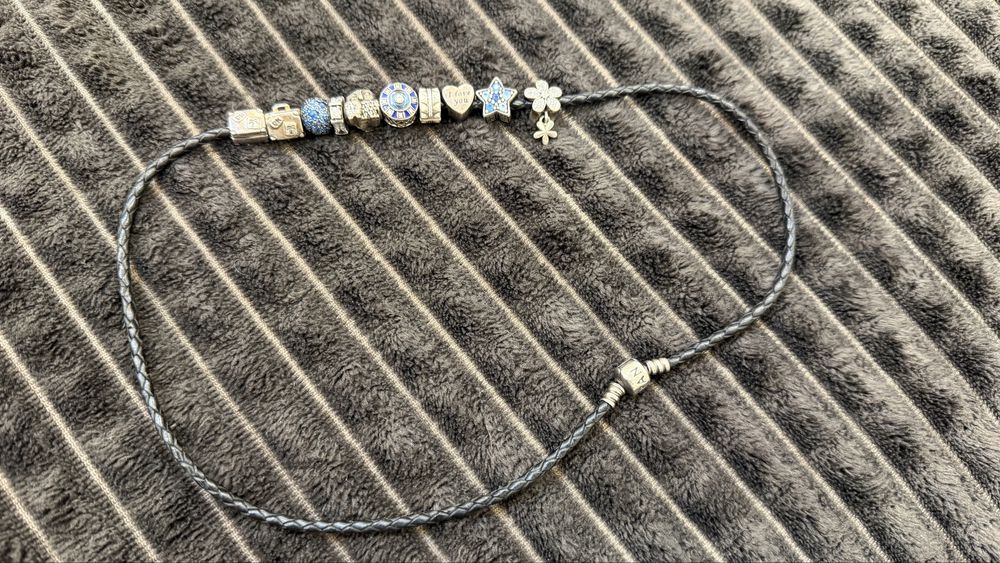 Браслет pandora 50 см та 10 шармів