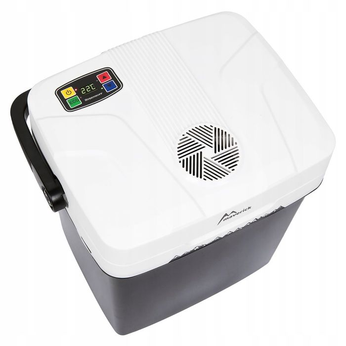 lodówka turystyczna 30l samochod. 12/240v agregat fun. grzania usb lcd