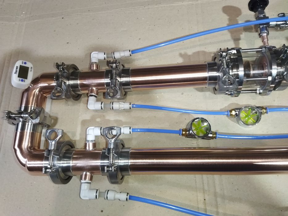 Дистилятор мідний,колона,тромбон,колонна медная.