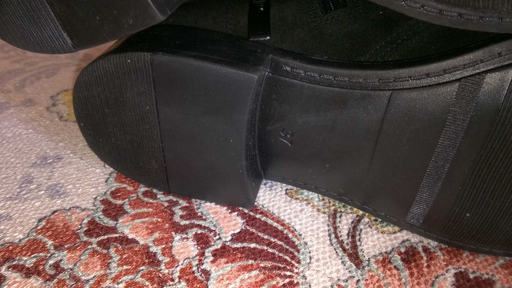 Ботинки замшевые, 37 размер