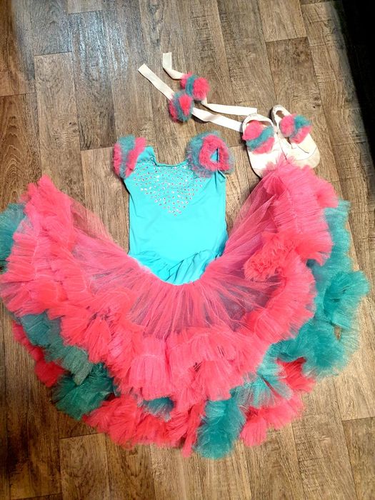 наряд комплект для танцев юбка пачка боди бодик