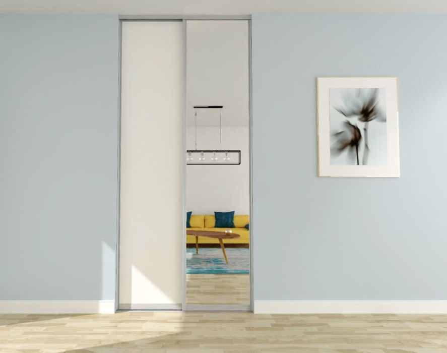 Drzwi przesuwne do szafy wnękowej na wymiar wys. do 265, szer. 80-100