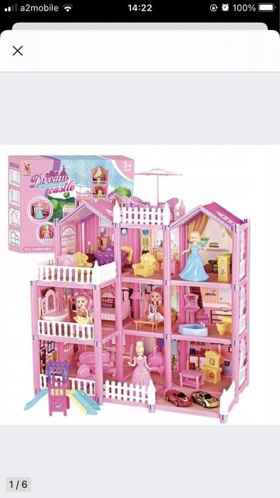 DOMEK dla lalek. 4 lalki i meble