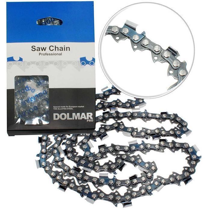Цепь 57 звеньев Dolmar суперзуб для твёрдых пород 3/8 паз 1,3, цепш613