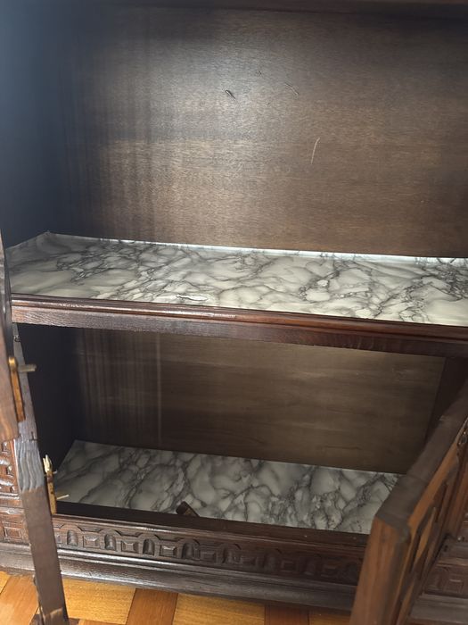 Vintage Solid Wood Rustic Cabinet