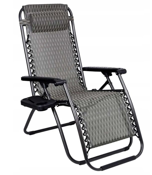 Крісло шезлонг Zero Gravity лежак садовий пляжний садові меблі