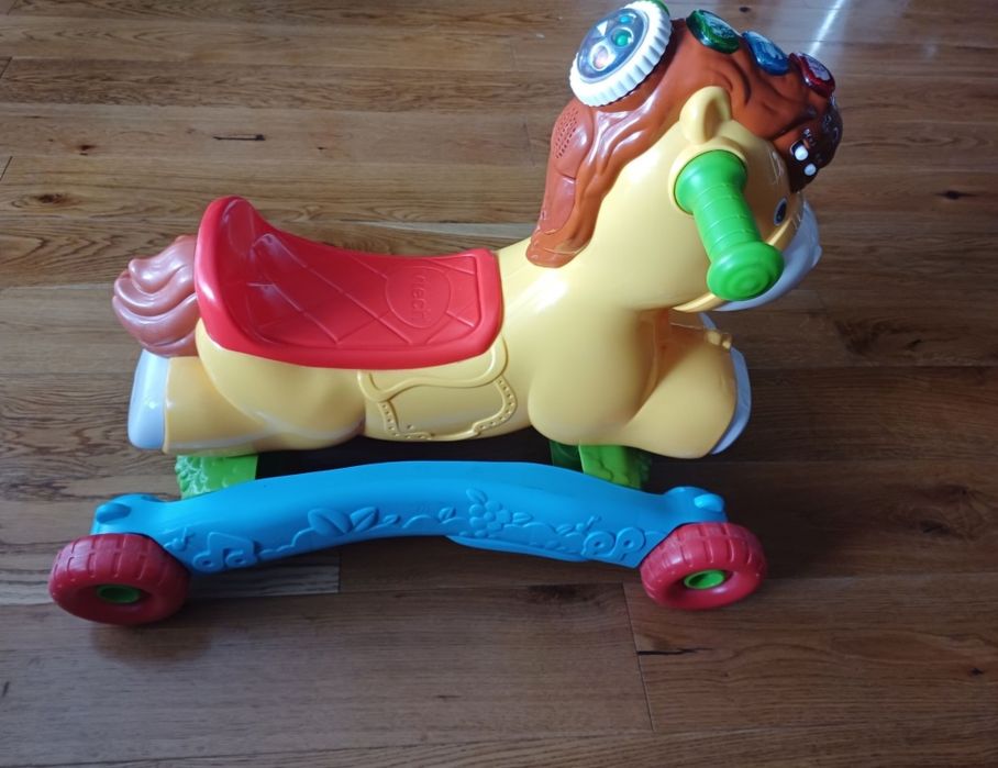 Interaktywny koń na biegunach 2w1