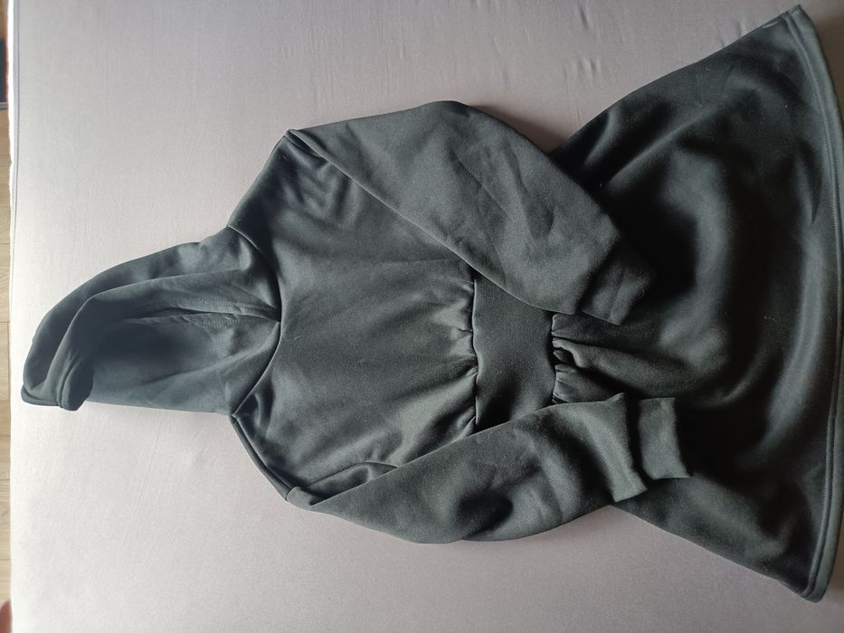 Czarna dresowa sukienka