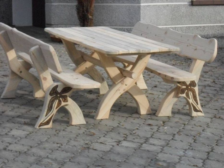 stół ławki meble ogrodowe