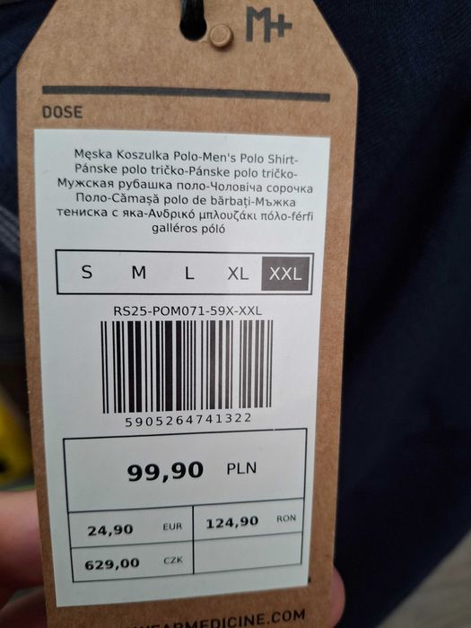Koszulka Polo Medicine męska granatowa XXL - Nowe