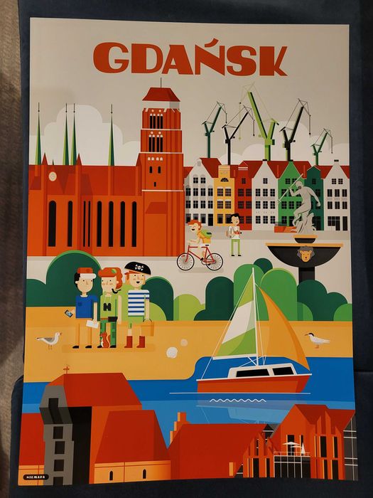 Plakat dla dzieci Gdańsk B2 50x70 cm