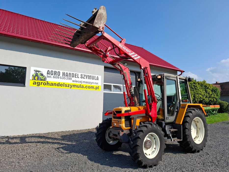 Piękny RENAULT 90,34 TX, Ładowacz MAILLEUX, Nowe OPONY