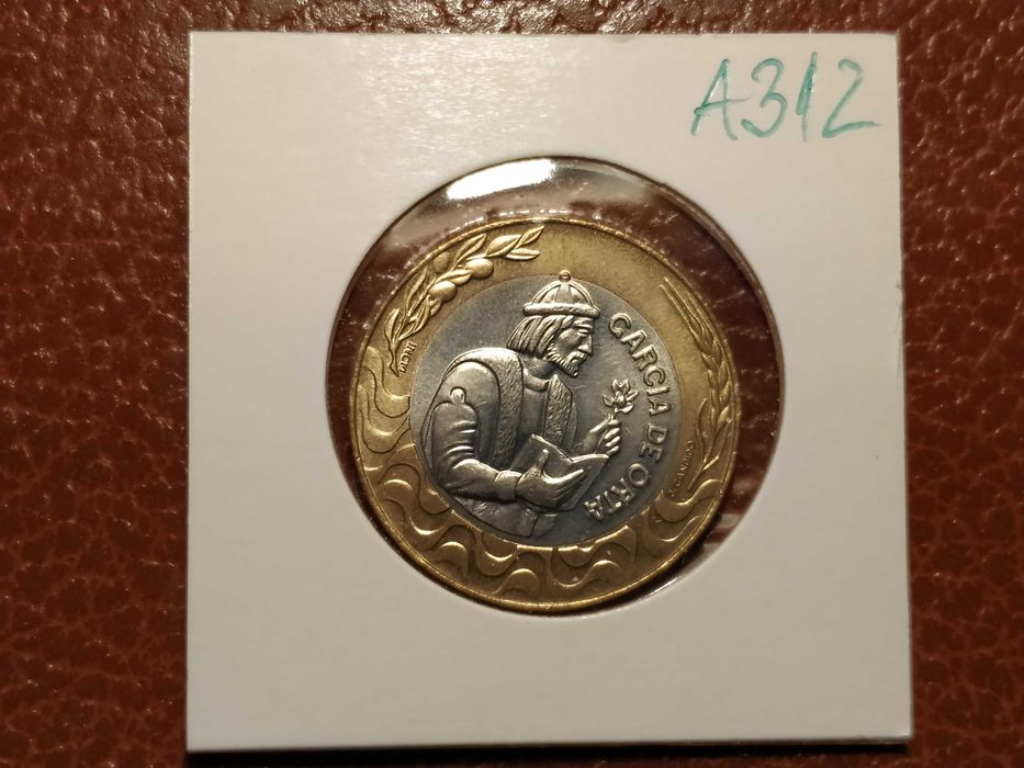 A312 moeda de 200 escudos de 1991 Bimetálica - Portugal