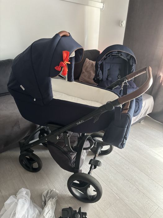 Zestaw wozek bebetto luca spacerowka adaptery