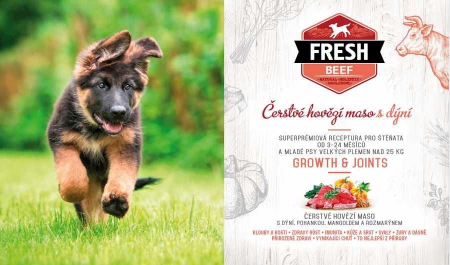12кг Brit Fresh Beef with Pumpkin Puppy Large корм для щенков крупных
