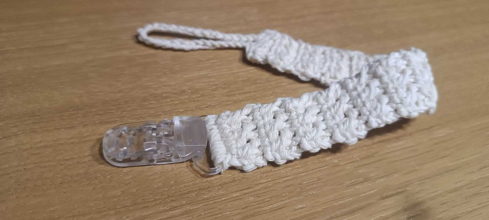 Porta Chupeta em Croché - Feito à Mão