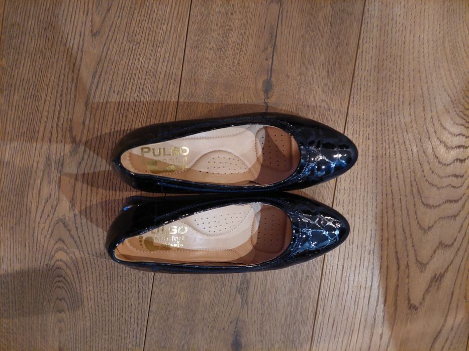 Buty czułenka dziewczęce naturalna skóra 35