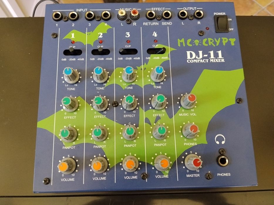 Mixer, mikser, konsola mc Crypt dj-11