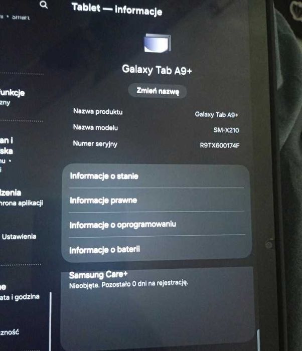 Tablet Samsung Galaxy Tab a9 plus