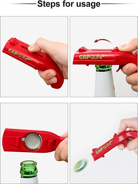 Abre Garrafas Pistola de Caricas