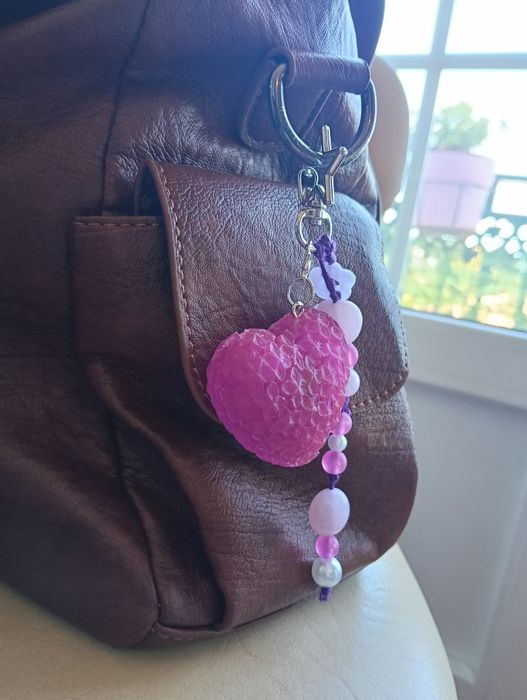 Bag charm coração