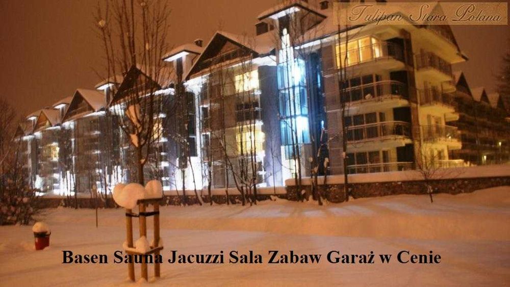 Zakopane Apartament w Centrum Spa Basen Sauna Jacuzzi blisko Krupówki