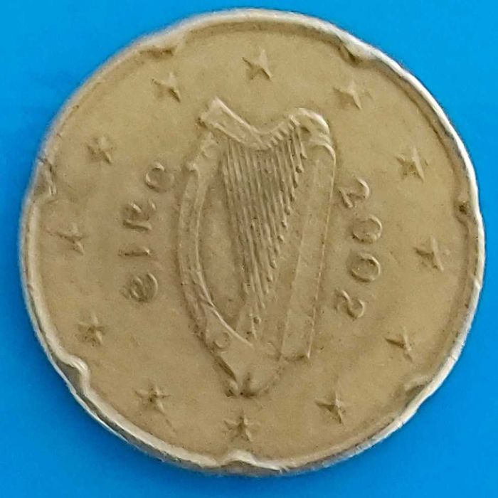 20 Cêntimos de 2002 da Irlanda