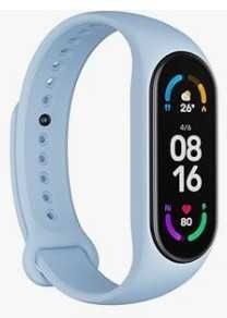 Silikonowy pasek do zegarków Xiaomi Mi Band 5/6/7 niebieski MARICATO